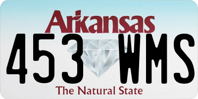 AR license plate 453WMS
