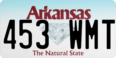AR license plate 453WMT