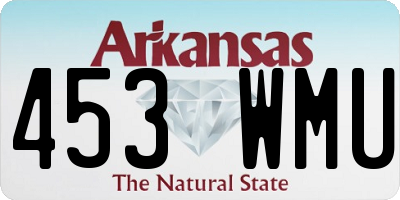 AR license plate 453WMU