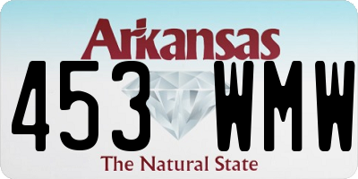 AR license plate 453WMW