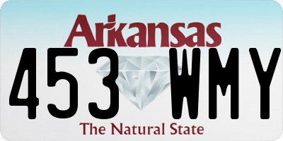 AR license plate 453WMY