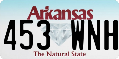 AR license plate 453WNH