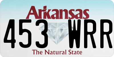 AR license plate 453WRR