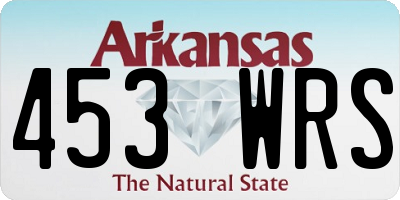 AR license plate 453WRS