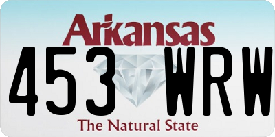 AR license plate 453WRW