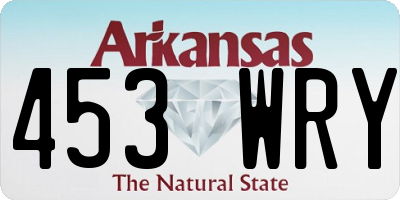 AR license plate 453WRY