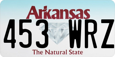 AR license plate 453WRZ