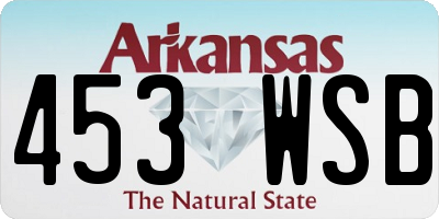 AR license plate 453WSB
