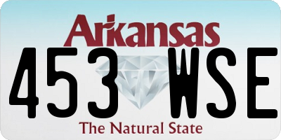 AR license plate 453WSE