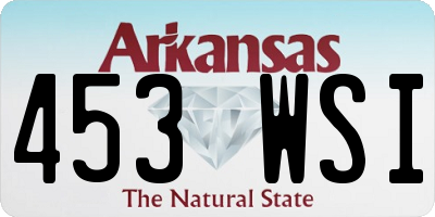 AR license plate 453WSI
