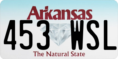 AR license plate 453WSL