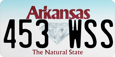 AR license plate 453WSS