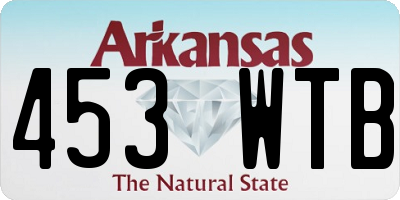 AR license plate 453WTB