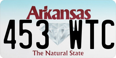 AR license plate 453WTC