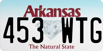 AR license plate 453WTG