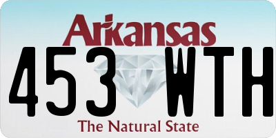 AR license plate 453WTH