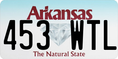 AR license plate 453WTL