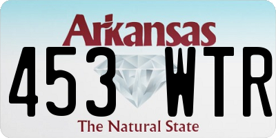 AR license plate 453WTR