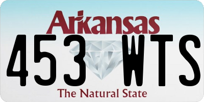 AR license plate 453WTS