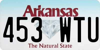 AR license plate 453WTU
