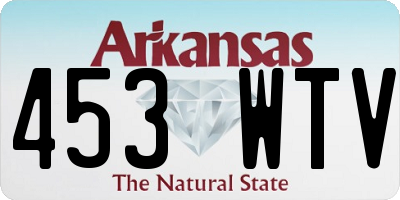 AR license plate 453WTV