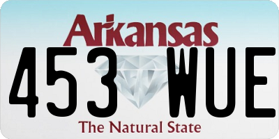 AR license plate 453WUE