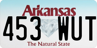 AR license plate 453WUT