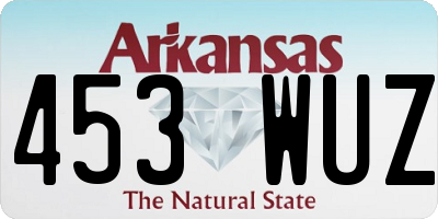AR license plate 453WUZ