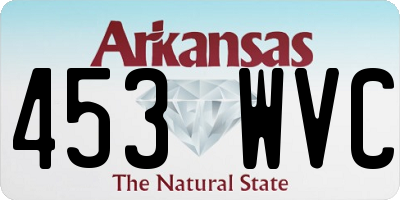 AR license plate 453WVC