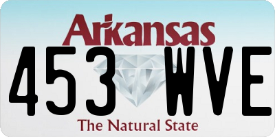 AR license plate 453WVE