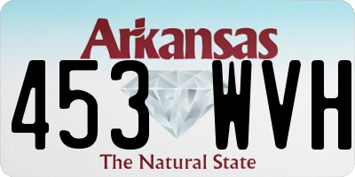 AR license plate 453WVH