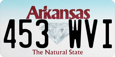 AR license plate 453WVI