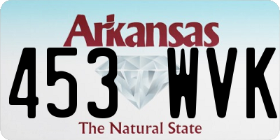 AR license plate 453WVK