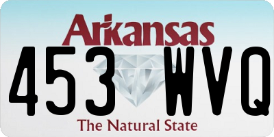 AR license plate 453WVQ