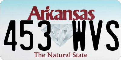 AR license plate 453WVS