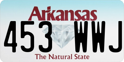 AR license plate 453WWJ