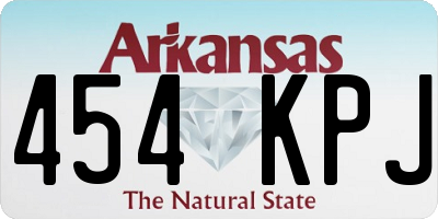 AR license plate 454KPJ