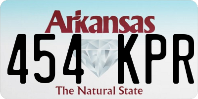 AR license plate 454KPR