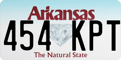 AR license plate 454KPT