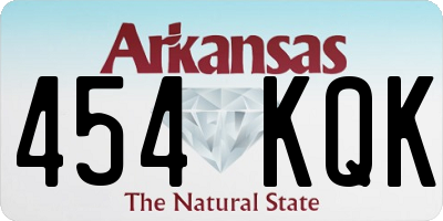 AR license plate 454KQK