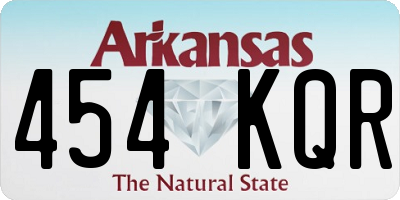 AR license plate 454KQR
