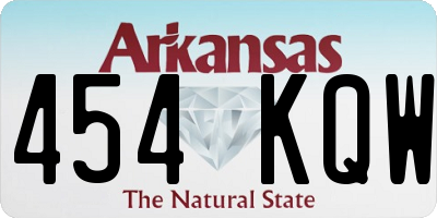 AR license plate 454KQW