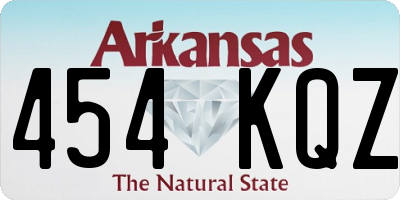 AR license plate 454KQZ