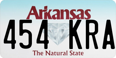 AR license plate 454KRA