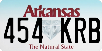 AR license plate 454KRB