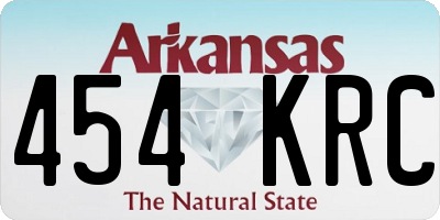 AR license plate 454KRC