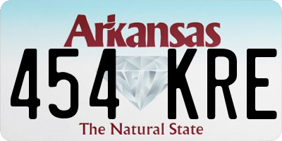 AR license plate 454KRE