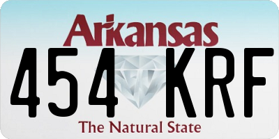 AR license plate 454KRF