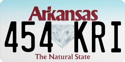 AR license plate 454KRI