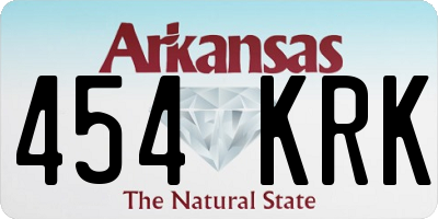AR license plate 454KRK